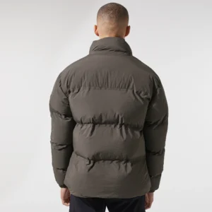 Chevron Puffer Jacket Dark Olive