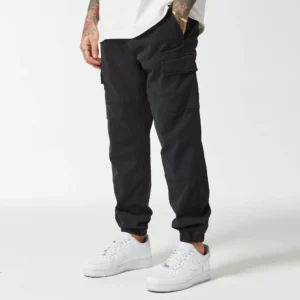 Cuffed Cargo Pant Black