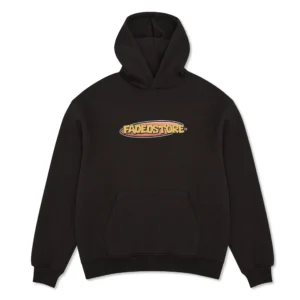 Ellipse Hoodie Black Peach