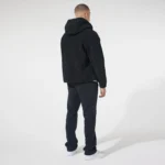 Full Zip Borg Jacket Black