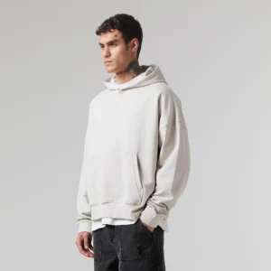 Heavyweight Box Fit Hoodie Chalk