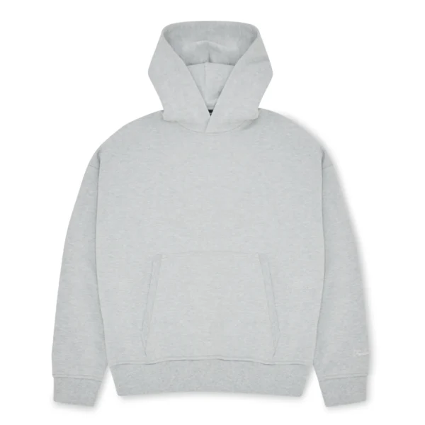 Heavyweight Box Fit Hoodie Grey Marl