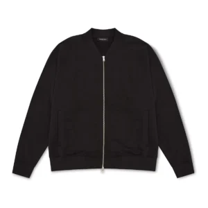 Heavyweight Fleece Bomber Black