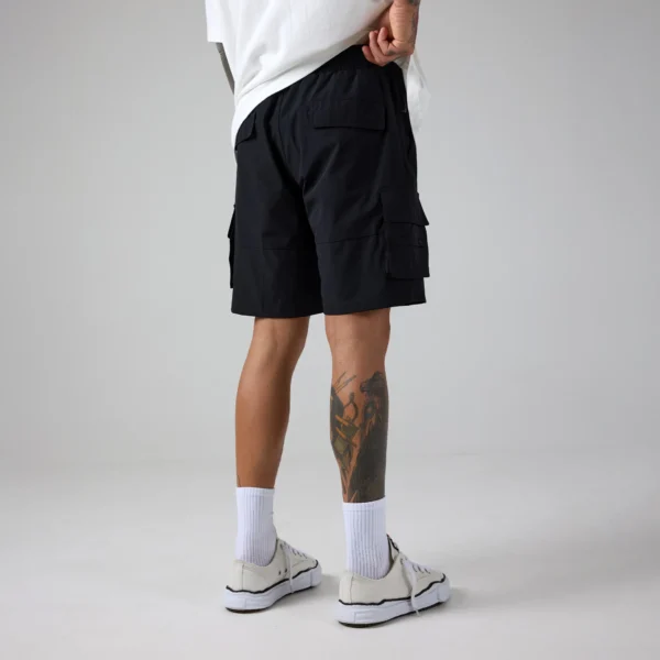 Stretch Tech Cargo Short Black